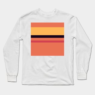 An incredible medley of Licorice, Jazzberry Jam, Brick Red, Light Red Ochre and Pastel Orange stripes. Long Sleeve T-Shirt